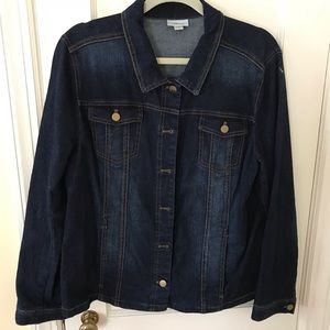 J Jill dark denim jacket.